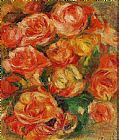 A Bowlful Of Roses by Pierre Auguste Renoir
